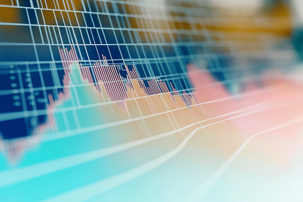 Financial growth charts and investment portfolio success